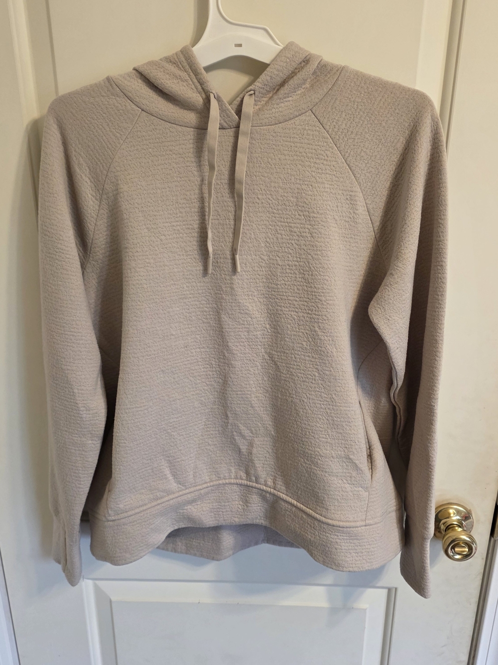 RBX Women's Light Taupe Hooded Pullover Sweatshirt